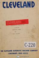 Cleveland-Cleveland Model A, 1 3/8\", Single Spindle Automatic, Component Parts Manual 1942-1 3/8\"-A-05